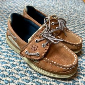 Sperry Kids Boy's Girls’ Lanyard boat shoe, toddler size 11